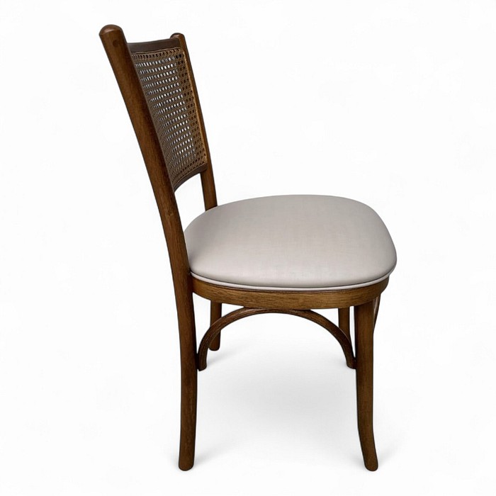 Cadeira Luxemburgo Cor Castanho Assento Estofado Facto Fendi