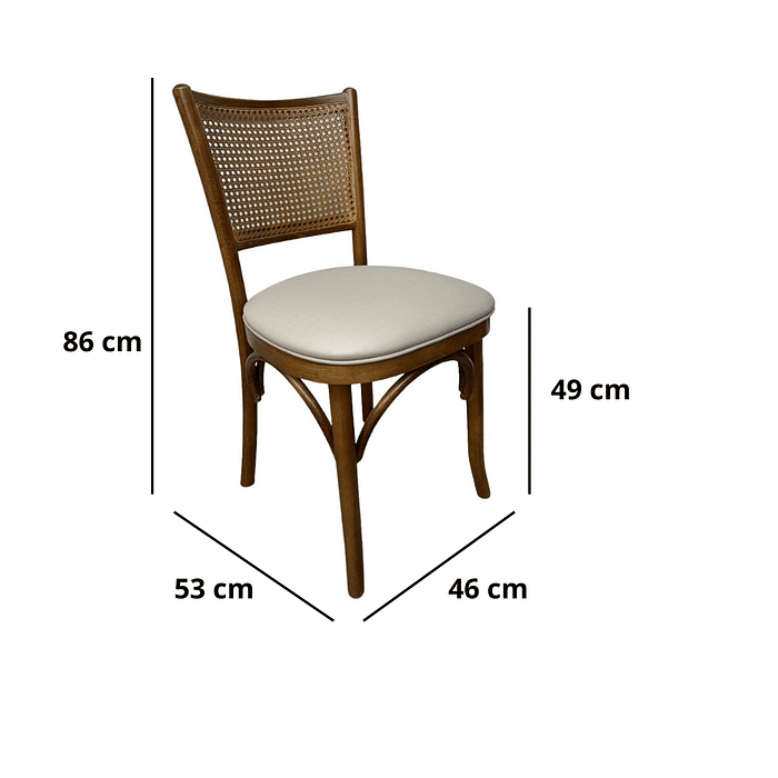 Cadeira Luxemburgo Cor Castanho Assento Estofado Facto Fendi