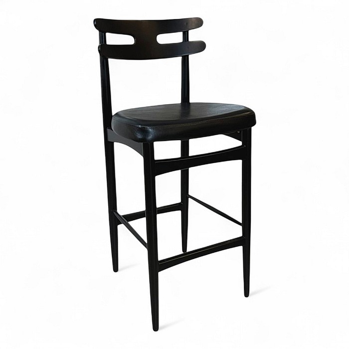 Banqueta Hw Preta Assento Courissimo Preto