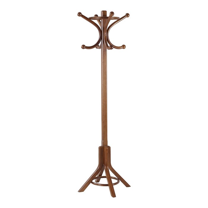 Cabideiro de Madeira Maciça Tauari elegante Castanho