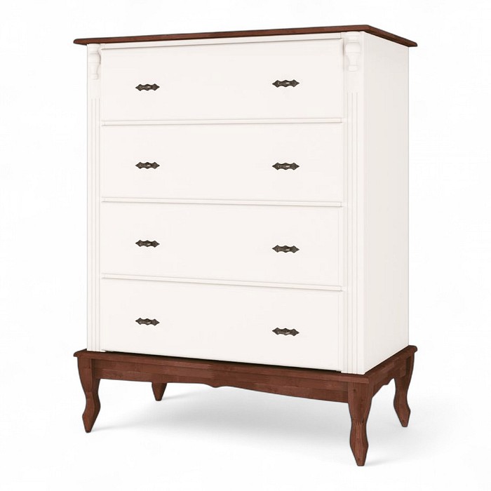 Comoda Pés Luiz Xv 4 Gavetas Decor Quarto Casa