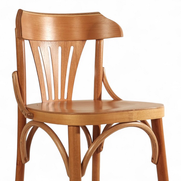 Banqueta Alemanha Madeira Maciça Mel Confortável