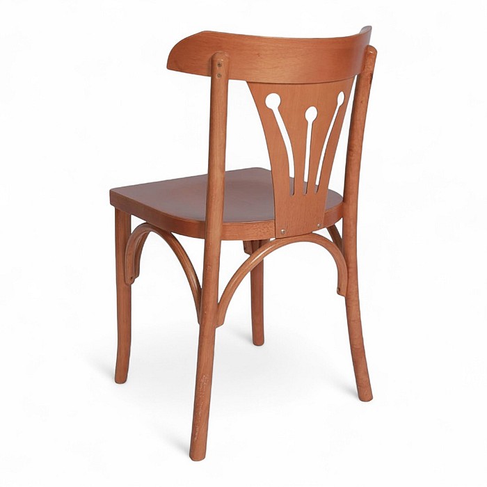 Cadeira Brasília Confortável Madeira Nobre no Castanho