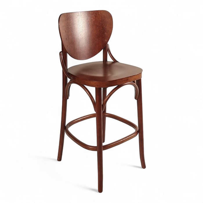 Banqueta Canadá Madeira Maciça Confortável Castanho