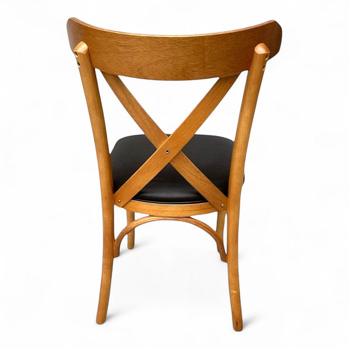 Cadeira Madri Cor Mel Assento Courissimo Cafe