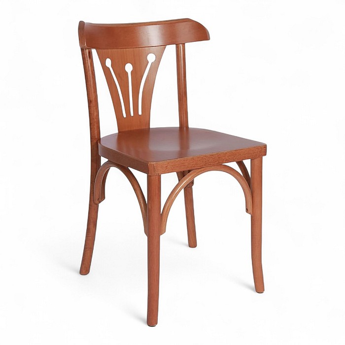 Cadeira Brasília Confortável Madeira Nobre no Castanho