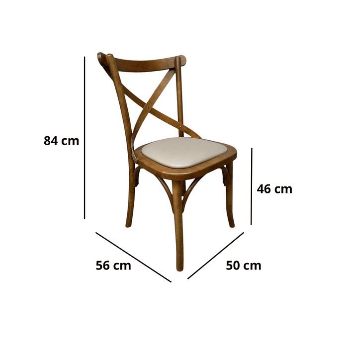 Cadeira Espanha Castanho Assento Em Madeira Maciça Estofado Facto Fendi