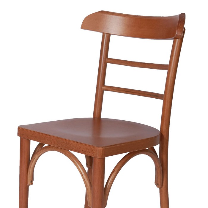 Cadeira Belém Confortável Madeira Nobre no Castanho