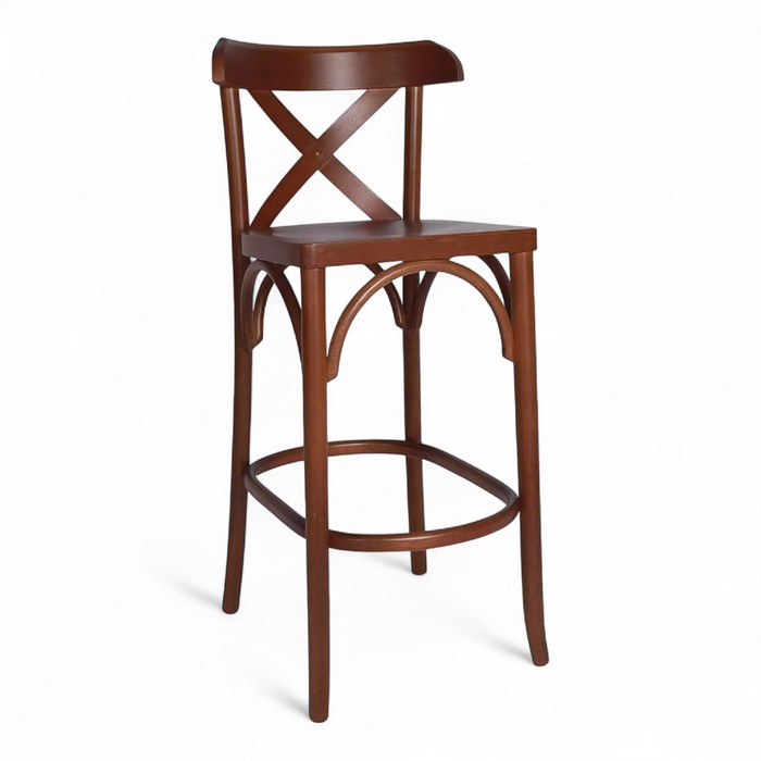 Banqueta Madrid Resistente Verniz Castanho