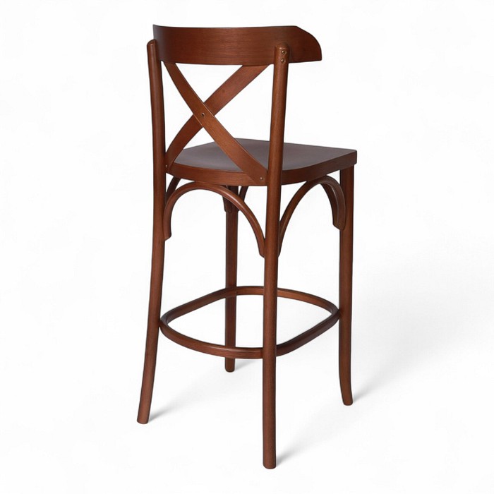 Banqueta Madrid Resistente Verniz Castanho