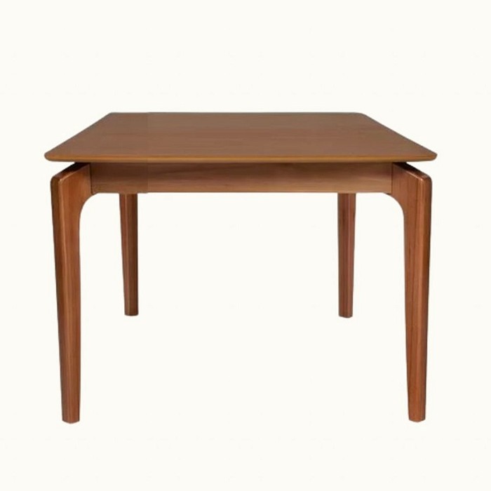 Mesa Colômbia para sala de jantar cor castanho tampo castanho