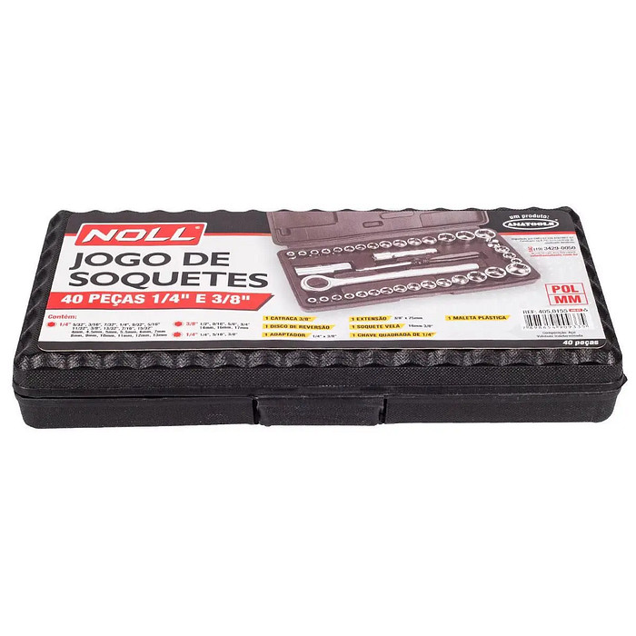 Jogo de Soquetes Noll 40 peças