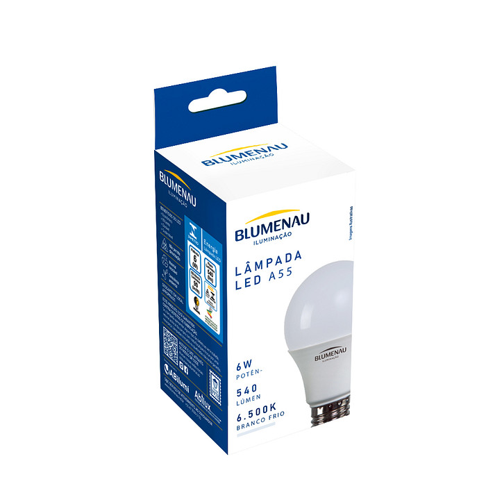 Lampada Led Blumenau 6W 6.500K E27 Bivolt