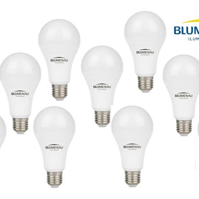 Kit 50 Lampadas Led Blumenau 9W 6.500K E27 Bivolt