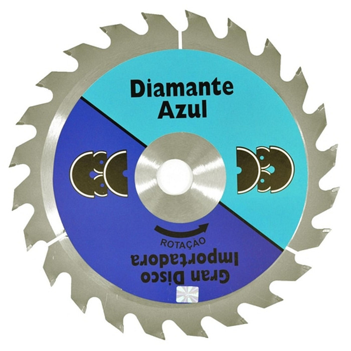 Disco Serra Diamante Azul Videa Madeira 4. 3/8 (110MM) 24 Dentes
