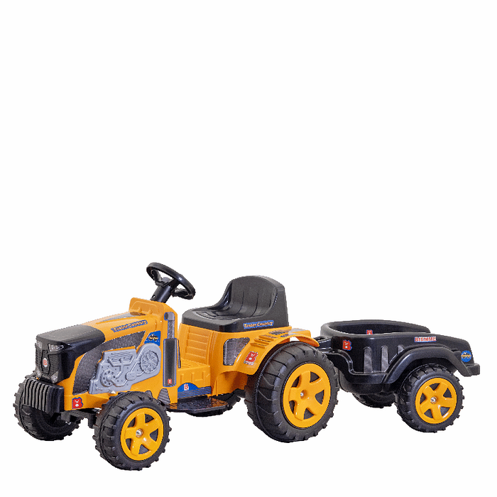 Trator Country Amarelo 6v com caçamba