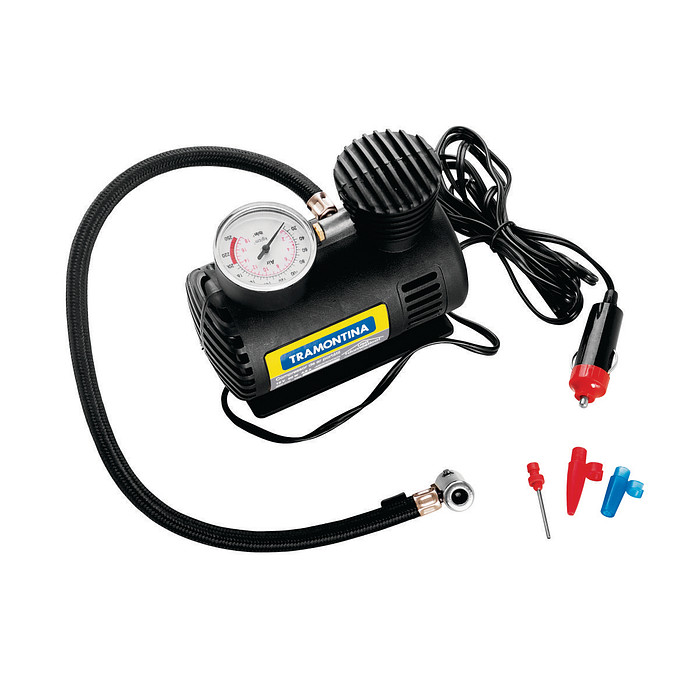 Compressor de Ar Tramontina Portátil 12V 50W para Carros