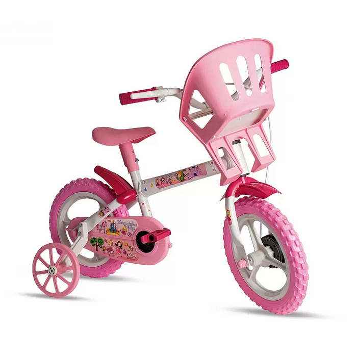 Bicicleta Aro 12 Styll  Moto Bike princesinha