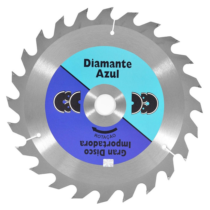 Disco Serra Diamante Azul Videa Madeira 9. 1/4 (230MM) 24 Dentes