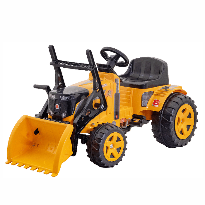 Trator Fazendeiro Amarelo com Pá