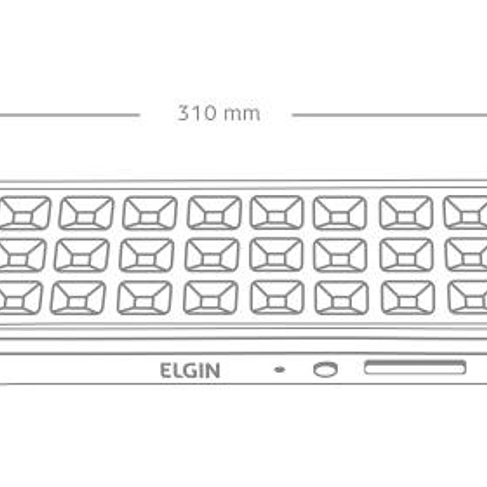 Luminária de Emergência 30 LEDS Bivolt - ELGIN