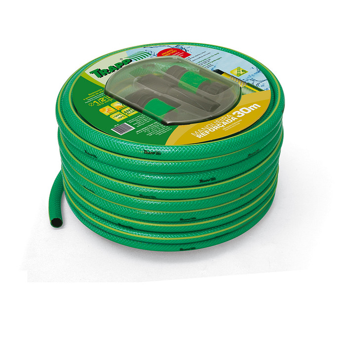 Mangueira Reforçada Jardim 30M com esguicho e engates rápidos MR 30 Trapp