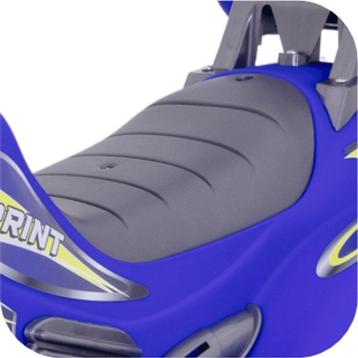 Moto Elétrica Sprint Turbo Azul Power 12v com capacete