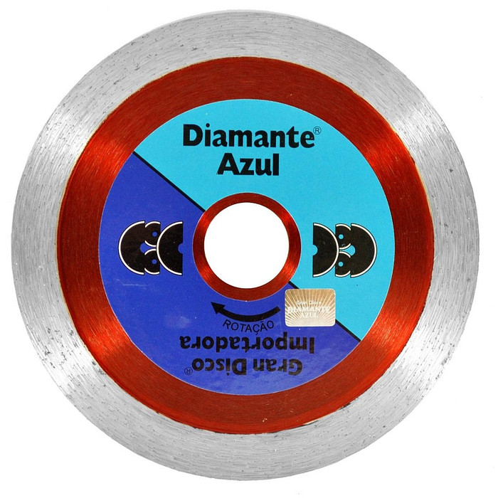 Disco Corte Diamante Azul Porcelanato Extra Fino 4. 3/8 (110mm)