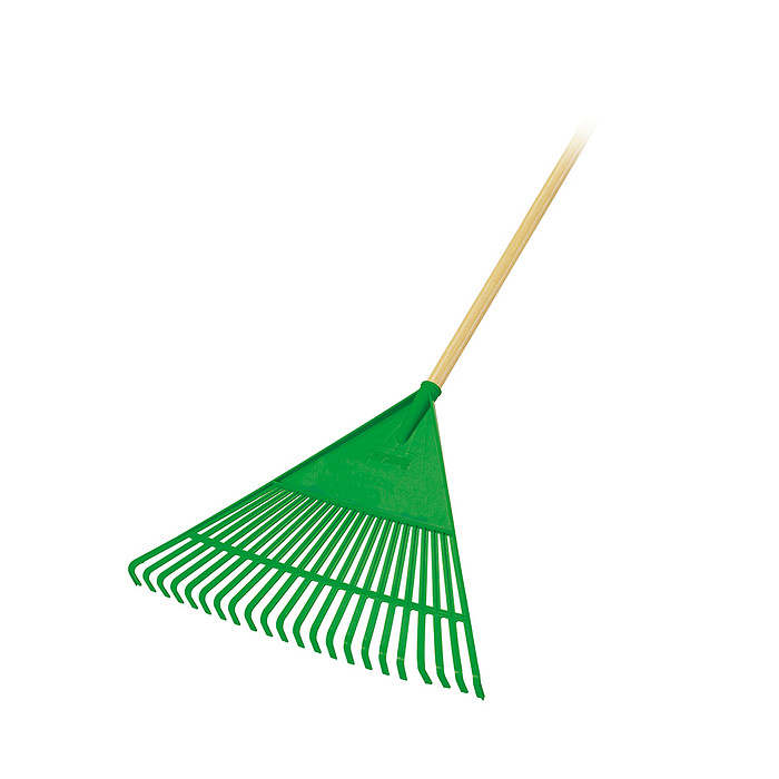 Vassoura Ancinho Plástico com Cabo 120cm FJ 1011 Trapp