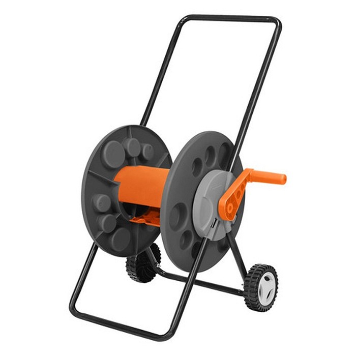 Suporte Enrolador de Mangueira Tramontina com rodinhas