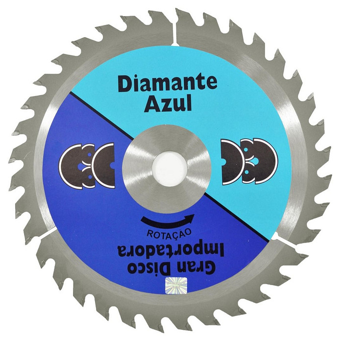 Disco Serra Diamante Azul Videa Madeira 4. 3/8 (110MM) 36 Dentes