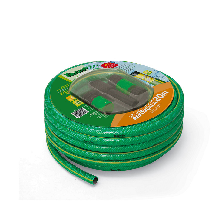 Mangueira Reforçada Jardim 20M com esguicho e engates rápidos MR 20 Trapp