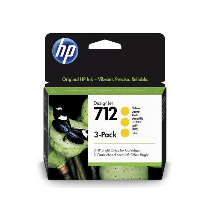 Cartucho de Tinta HP 712 Amarelo 3ED79A para HP Deskjet T210 T230 T250 T630 T650 Original 29ml