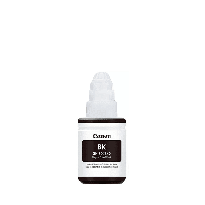 Tinta Canon GI-190K GI-190 GI190 Black Original para Pixma Maxx G1100 G2100 G3100 G3102 G4100 G3111 Refil de 135ml
