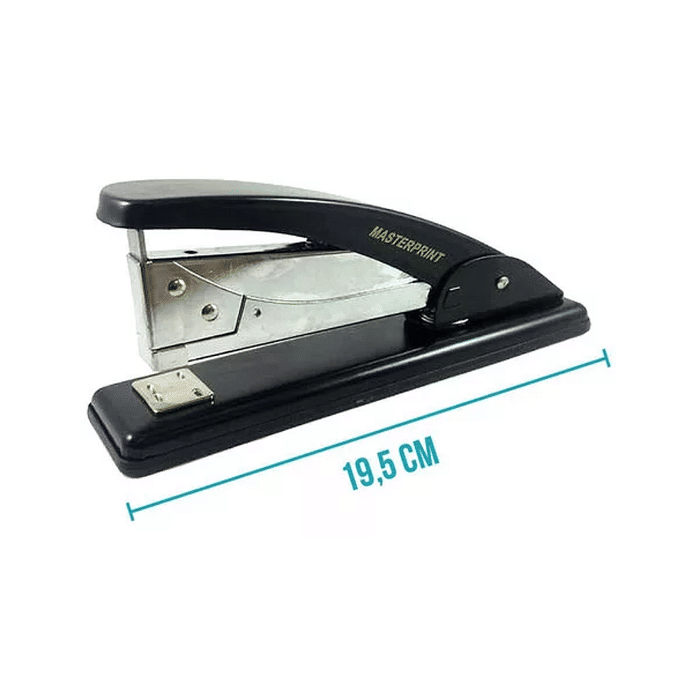 Grampeador Grande de Metal 19,5cm Grampos 26/6