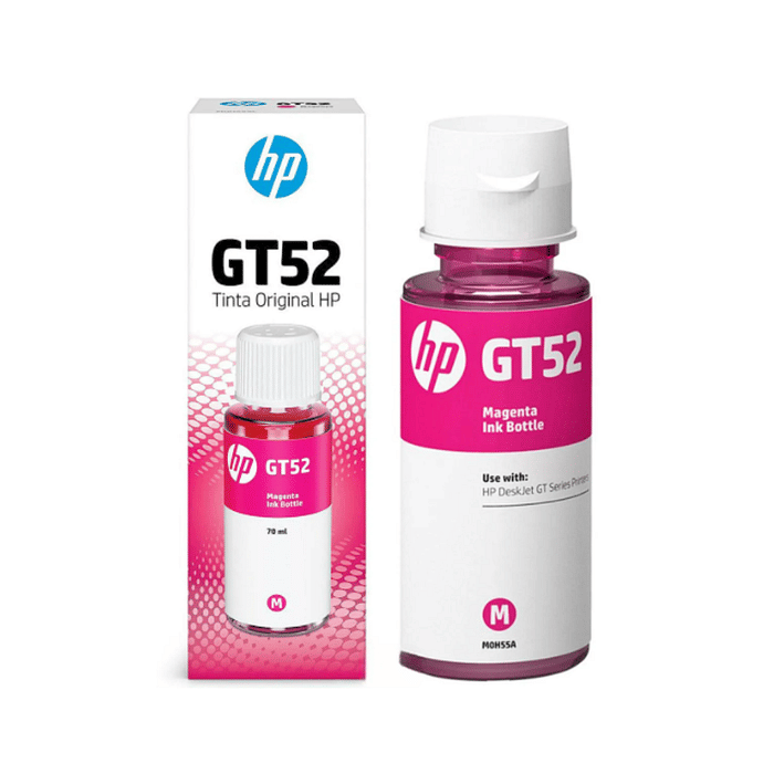 Tinta HP GT52 GT 52M M0H55AL Original Magenta para HP Deskjet GT 5822 416 116 Smart Tank 517 532 617 Garrafa de 70ml