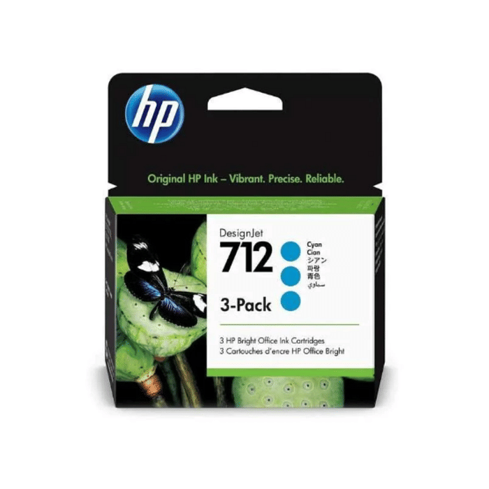 Cartucho de Tinta HP 712 Ciano 3ED77A para HP Deskjet T210 T230 T250 T630 T650 Original 29ml