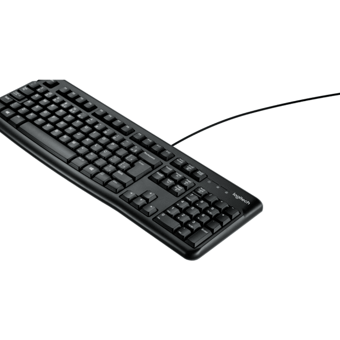 Teclado Logitech K120 com Fio USB ABNT2 Resistente à Respingos Digitação Silenciosa e Confortável 920-004423