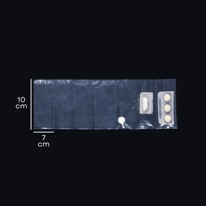 Bobina Para Unitarização de Remédios Transp. 7x10cm - 5.000 unidades
