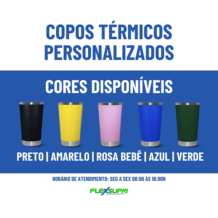 Copo Térmico 380ml - Personalizado Cor