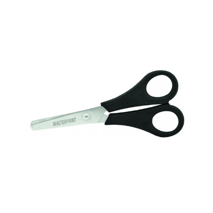 Tesoura Escolar Multiuso 13cm Lâmina de Aço Inox e Corpo Plástico Masterprint MP502