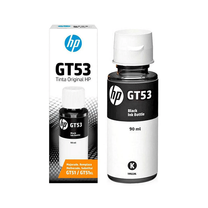 Tinta HP GT53 GT 53BK 1VV22AL Original Preto para HP Deskjet GT5822 416 116 Smart Tank 517 532 617 Garrafa de 90ml