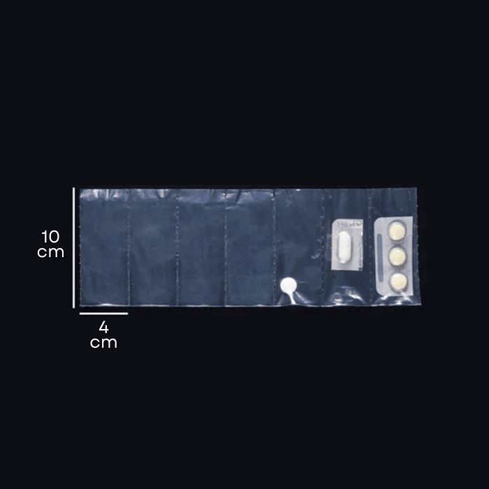 Bobina Para Unitarização de Remédios Transp. 4x10cm - 10.000 unidades