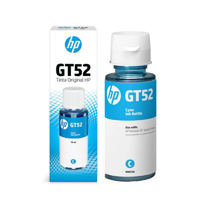 Tinta HP GT52 GT 52C M0H54AL Original Ciano para HP Deskjet GT 5822 416 116 Smart Tank 517 532 617 Garrafa de 70ml