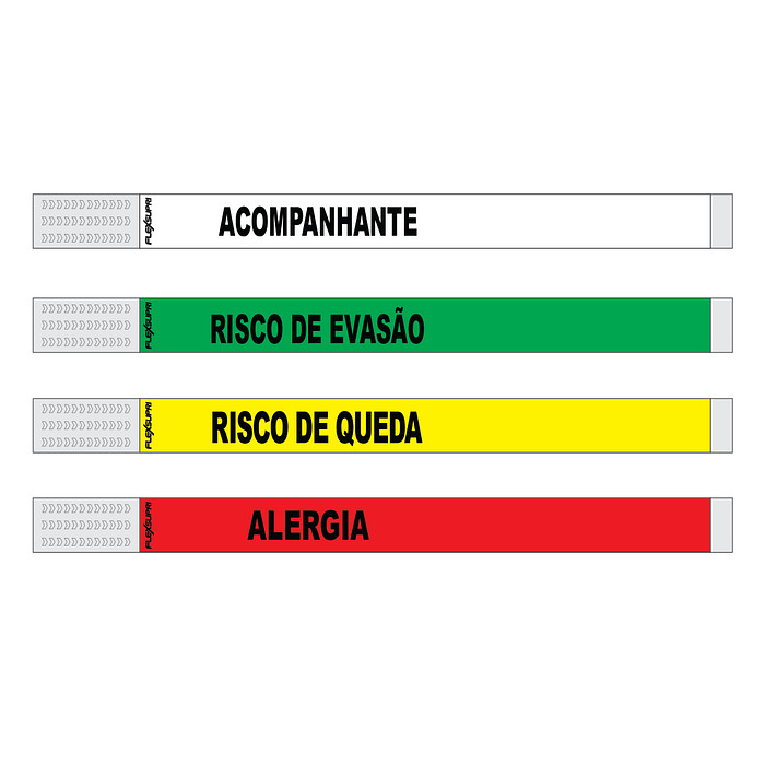 3.000 Pulseiras Personalizadas - Identificação Hospitalar