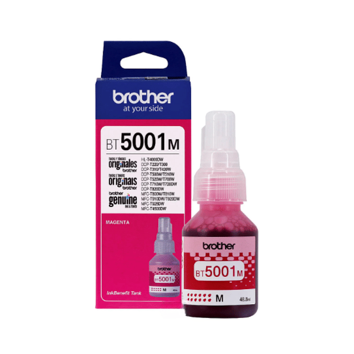 Tinta Brother BT-5001M BT5001M Original Magenta para InkTank DCP-T310 DCP-T510W DCP-T710W MFC-T925DW Refil 48,8ml