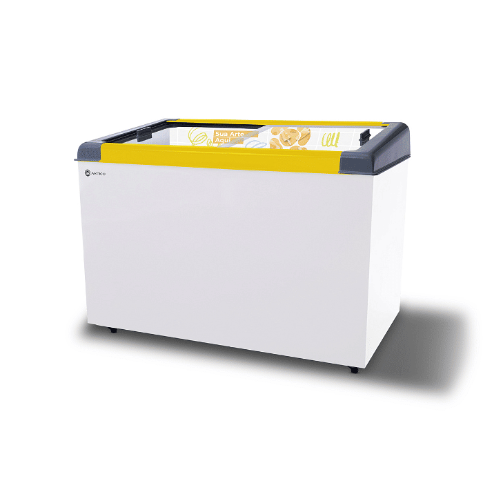 CONGELADOR EXPOSITOR 400 LITROS NEW SLIM 350 BIVOLT AMARELO