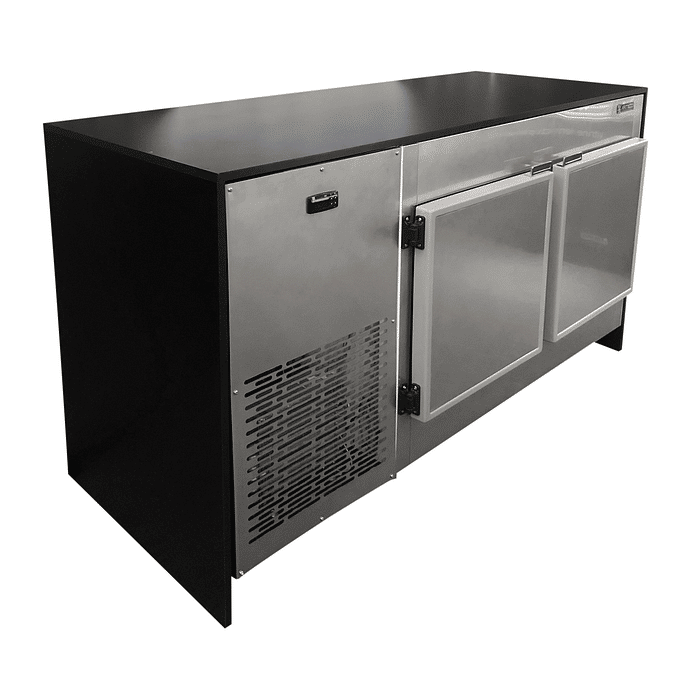 BALCÃO REFRIGERADO METALIC EM INOX 2 PORTAS