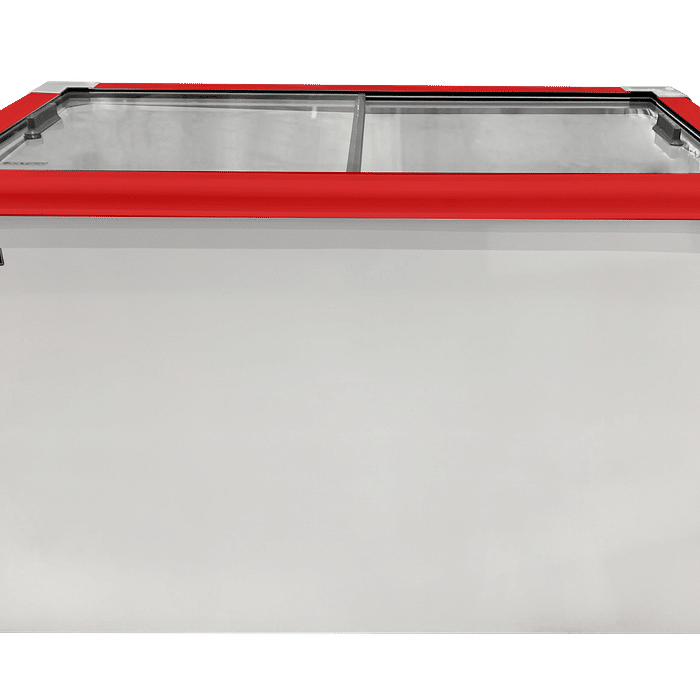 CONGELADOR FREEZER EXPOSITOR VITRINE ECO 450 .E. VERMELHO CAP EQUIV 430 LT