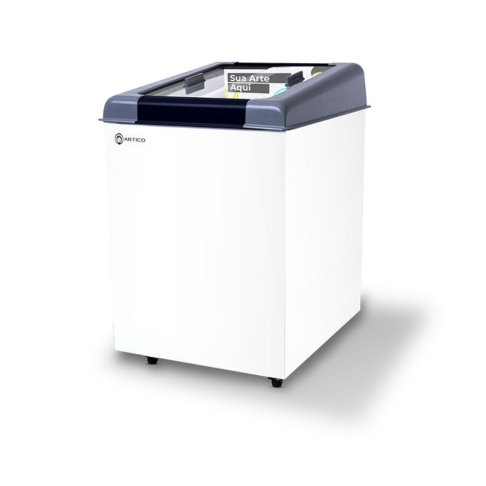 CONGELADOR FREEZER EXPOSITOR VITRINE NEW SLIM 150 BIVOLT VCC PRETO CAP EQUIV 120 LT